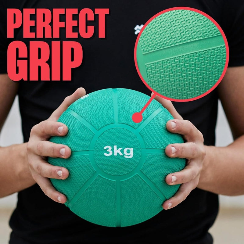 Load image into Gallery viewer, MATCHU - Medicijnbal - Medicine ball - Fitnessbal - Beschikbaar in 1,2,3,4 en 5 KG - Massief Rubber - happygetfit.com
