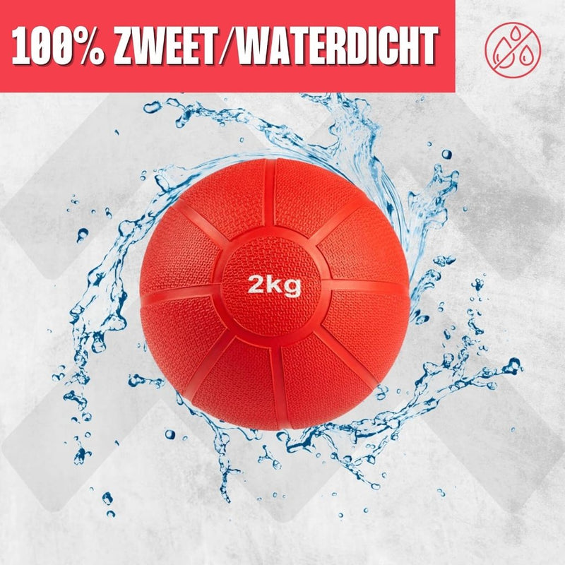 Load image into Gallery viewer, MATCHU - Medicijnbal - Medicine ball - Fitnessbal - Beschikbaar in 1,2,3,4 en 5 KG - Massief Rubber - happygetfit.com
