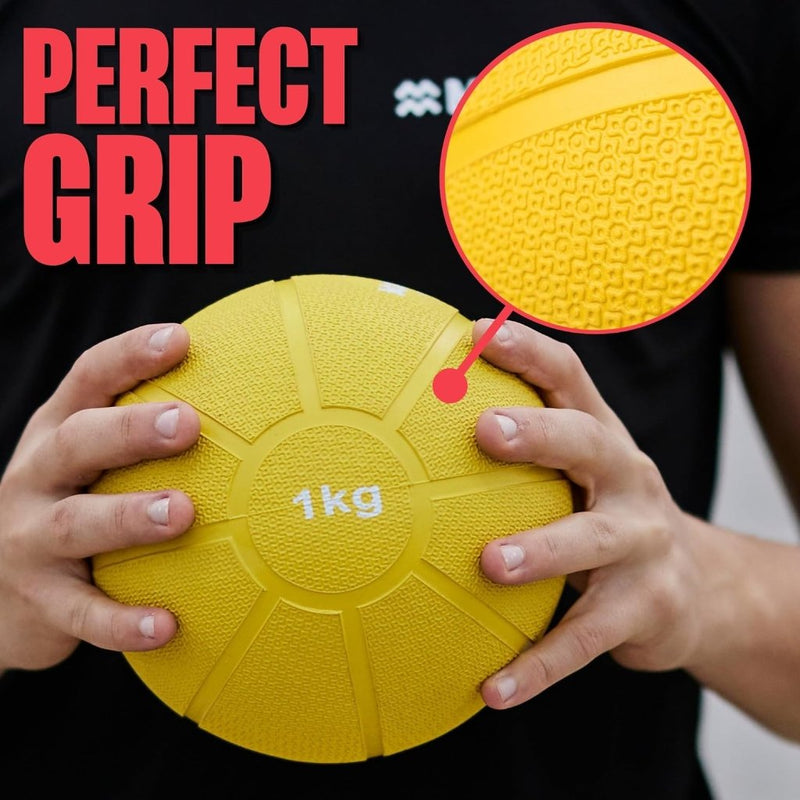 Load image into Gallery viewer, MATCHU - Medicijnbal - Medicine ball - Fitnessbal - Beschikbaar in 1,2,3,4 en 5 KG - Massief Rubber - happygetfit.com
