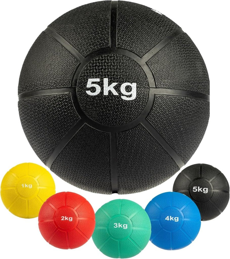 Load image into Gallery viewer, MATCHU - Medicijnbal - Medicine ball - Fitnessbal - Beschikbaar in 1,2,3,4 en 5 KG - Massief Rubber - happygetfit.com
