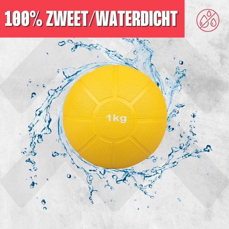 Load image into Gallery viewer, MATCHU - Medicijnbal - Medicine ball - Fitnessbal - Beschikbaar in 1,2,3,4 en 5 KG - Massief Rubber - happygetfit.com
