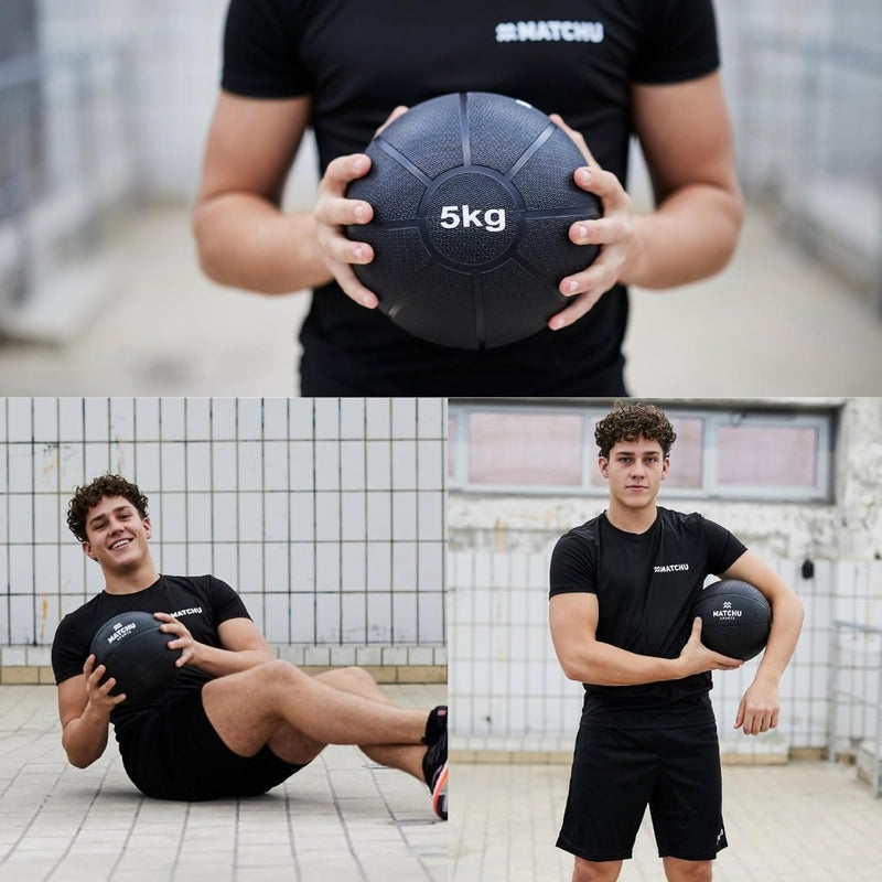Load image into Gallery viewer, MATCHU - Medicijnbal - Medicine ball - Fitnessbal - Beschikbaar in 1,2,3,4 en 5 KG - Massief Rubber - happygetfit.com
