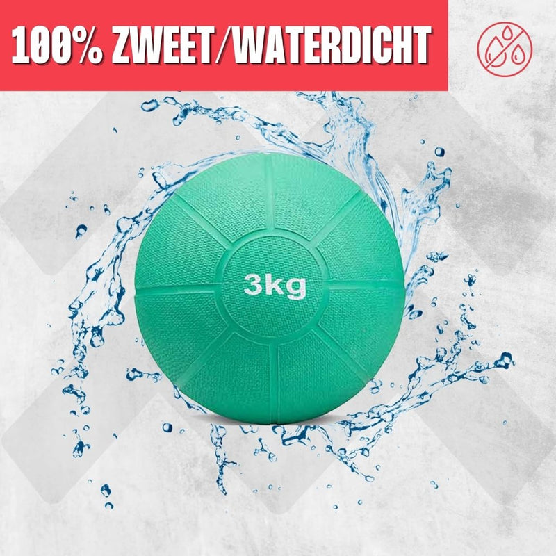 Load image into Gallery viewer, MATCHU - Medicijnbal - Medicine ball - Fitnessbal - Beschikbaar in 1,2,3,4 en 5 KG - Massief Rubber - happygetfit.com
