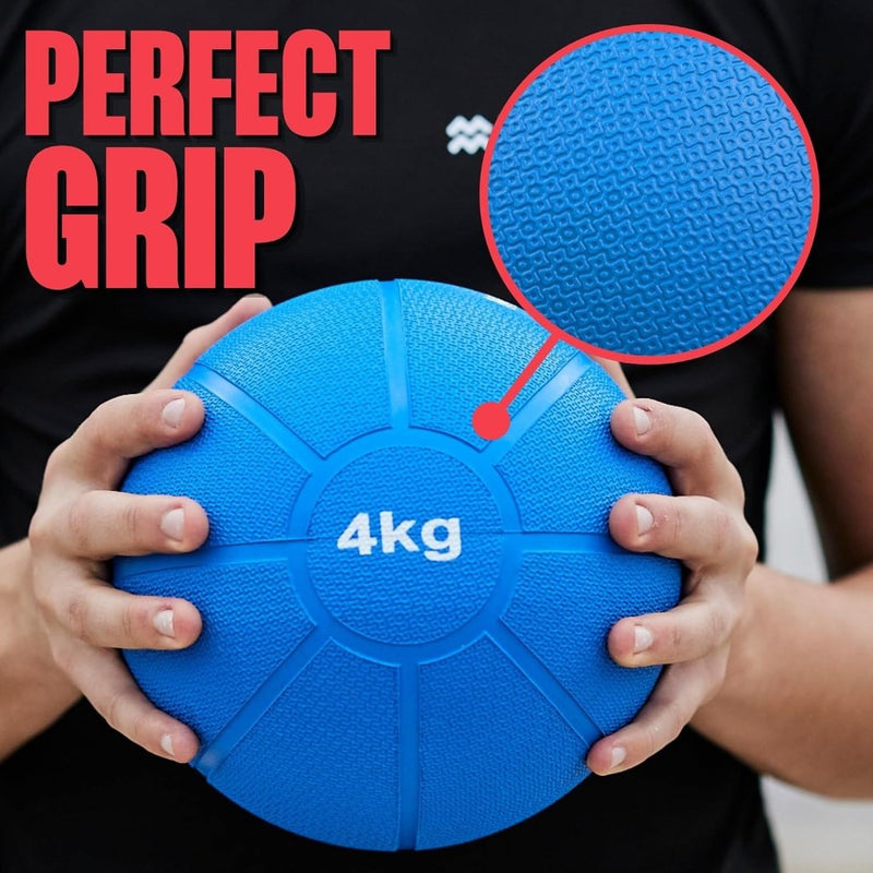 Load image into Gallery viewer, MATCHU - Medicijnbal - Medicine ball - Fitnessbal - Beschikbaar in 1,2,3,4 en 5 KG - Massief Rubber - happygetfit.com
