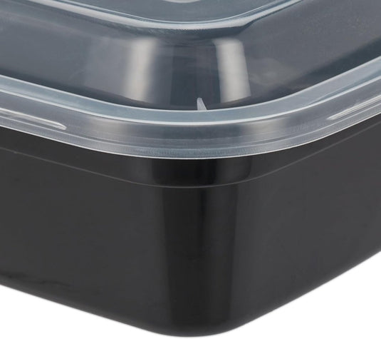 Meal prep bakjes set van 24 met 3 vakken 1,79 liter - happygetfit.com