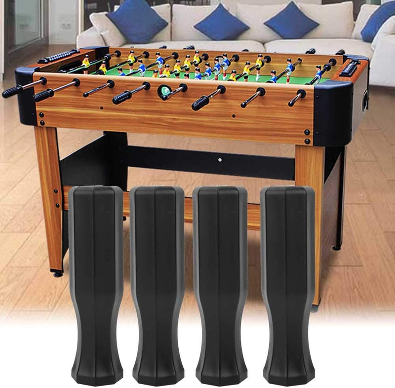 Load image into Gallery viewer, Een tafelvoetbaltafel met een houten frame en zwart beslag complementeert een woonkamer met een beige vloer en een bank met blauwe kussens. Het beschikt over vier afneembare &quot;⚽ Meer grip, meer controle – speel tafelvoetbal als een pro met deze tafelvoetbal handgrepen!&quot; biedt ergonomische grip voor stijlvolle, comfortabele gameplay.
