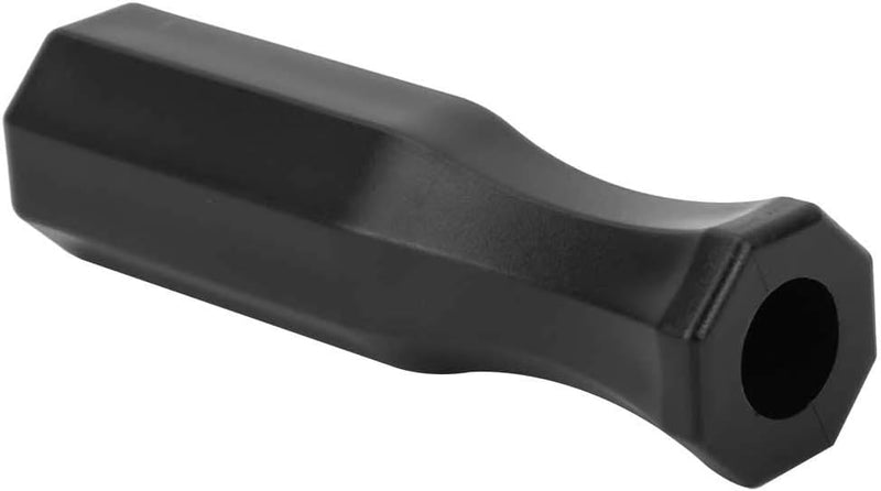 Load image into Gallery viewer, Ervaar verbeterde controle met de zwarte, zeshoekige kunststof handgreep, speciaal ontworpen voor tafelvoetbal, met een ergonomische grip en een holle, cilindrische opening.
