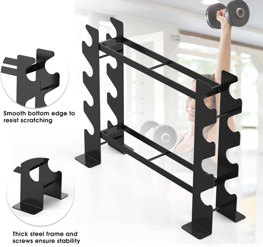 Meerlaags halterrek voor dumbbells en fitnessaccessoires - happygetfit.com