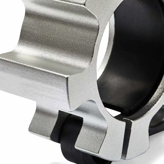 Metal Olympic Barbell Clamps 2inch Heavy Duty Exercise Collars,Weight Clips for 2" Barbell,Quick Release Weight Clamps for Weightlifting, Olympic Lifts Strength Fitness Training 1 Pair - happygetfit.com