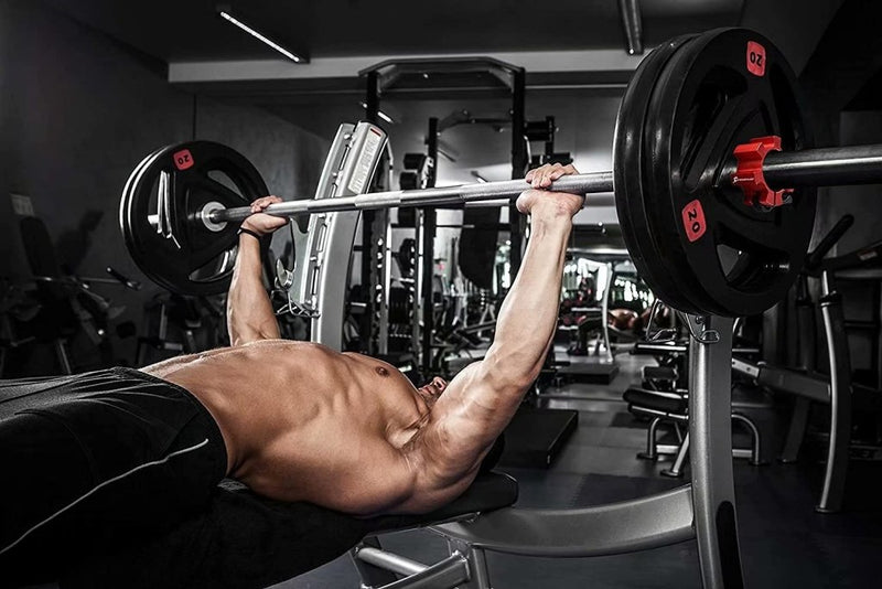 Load image into Gallery viewer, Metal Olympic Barbell Clamps 2inch Heavy Duty Exercise Collars,Weight Clips for 2" Barbell,Quick Release Weight Clamps for Weightlifting, Olympic Lifts Strength Fitness Training 1 Pair - happygetfit.com
