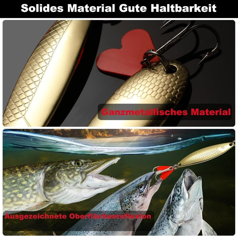 Laad afbeelding in Galerijviewer, Metalen vislepels set van 10 stuks 5 g en 8 g - happygetfit.com
