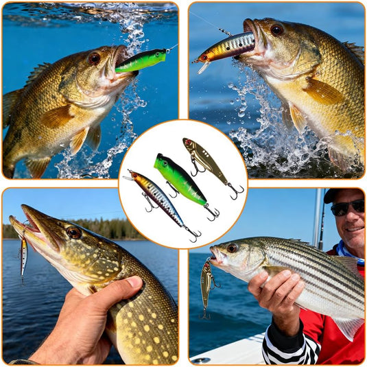 Metalen visspinners 3 stuks 7,8 cm en 30 gram met veren en reflecterende bladen – makreelaas – zeeviskunstaas - happygetfit.com