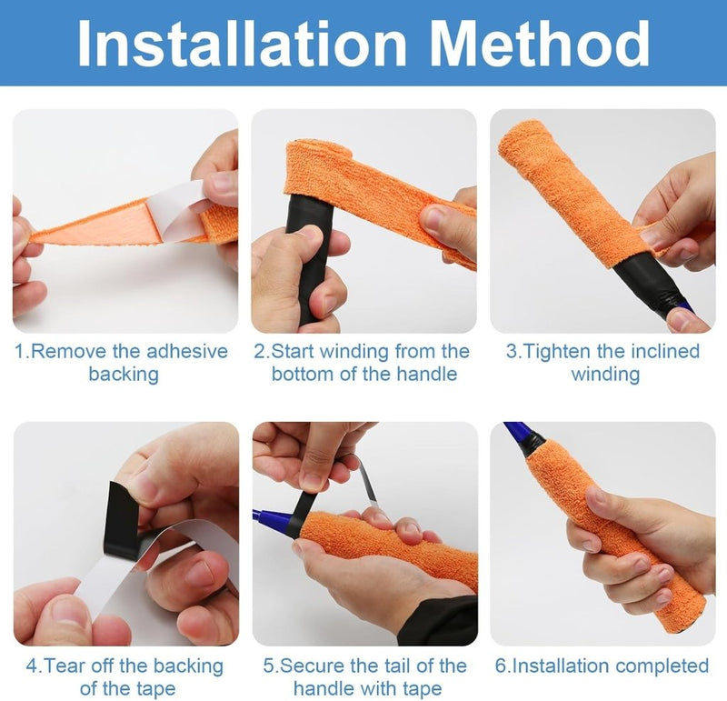 Load image into Gallery viewer, Microfiber grip tape set 8 stuks multicolor - happygetfit.com
