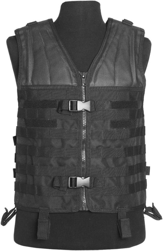 Mil-Tec MOLLE Carrier Vest Black - happygetfit.com
