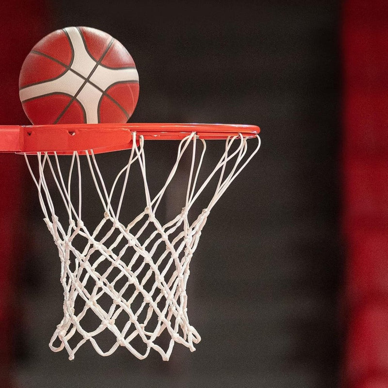 Load image into Gallery viewer, Mini basketbalnetten 6 stuks 43 x 30 cm met 8 lussen – vervangende basketbalnetten – basketbal accessoires - happygetfit.com
