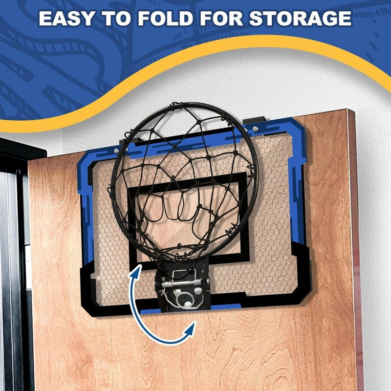 Laad afbeelding in Galerijviewer, Mini basketbalring voor deur met scorebord en 3 ballen - happygetfit.com
