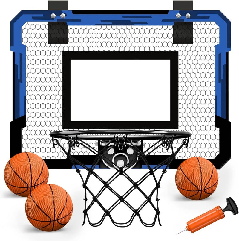 Laad afbeelding in Galerijviewer, Mini basketbalring voor deur met scorebord en 3 ballen - happygetfit.com
