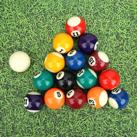 Mini biljartballen set van 16 stuks 38 mm - happygetfit.com