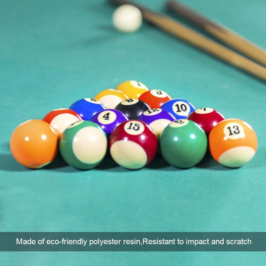 Mini biljartballen set van 16 stuks 38 mm - happygetfit.com