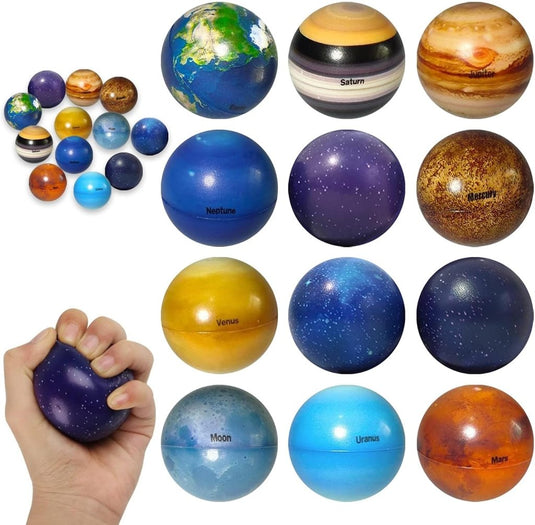 Mini schuimballen 12 stuks zachte sportballen van PU – stressballen – speelballen - happygetfit.com