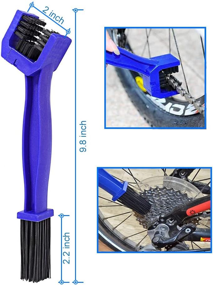 Laad afbeelding in Galerijviewer, MMOBIEL Motorcycle Chain Cleaning Brush Kit Cleaner for Motorcycle, Bicycle and Mountain Bike – 4 Pcs Cleaning Brush Tool - Bike Cleaning Tool – Bicycle Chain Cleaner - happygetfit.com
