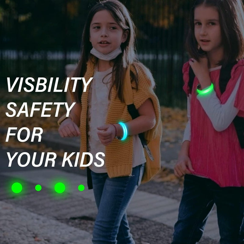 Load image into Gallery viewer, MOLBORY Led-armband, USB, 4 stuks, reflecterende ledband, lichtband, voor kinderen, reflecterende band, licht voor joggen, hardlopen, sport - happygetfit.com
