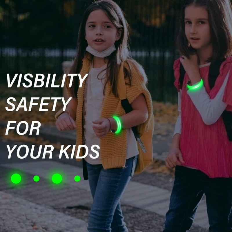 Load image into Gallery viewer, MOLBORY Led-armband, USB, 4 stuks, reflecterende ledband, lichtband, voor kinderen, reflecterende band, licht voor joggen, hardlopen, sport - happygetfit.com
