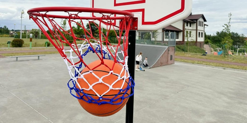 Laad afbeelding in Galerijviewer, molti Basketbalkorf, wandmontage, diameter 37 cm, basketbalring met ring en net, voor binnen en buiten - happygetfit.com
