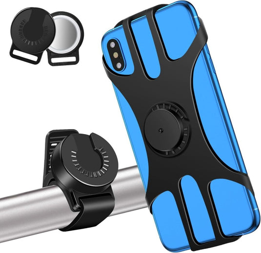 MOSUO Universele telefoonhouder voor fiets, siliconen, 360 graden draaiend, voor smartphones van 4,5-7,0 inch - happygetfit.com