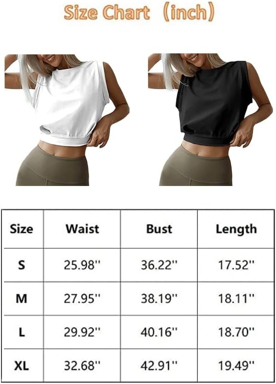 Laad afbeelding in Galerijviewer, Mouwloze crop sporttop dames losse pasvorm - happygetfit.com
