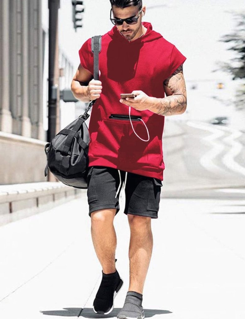Laad afbeelding in Galerijviewer, 💪 Mouwloze hoodie die beweegt zoals jij – functioneel, stijlvol en perfect voor elke workout 💥 - happygetfit.com
