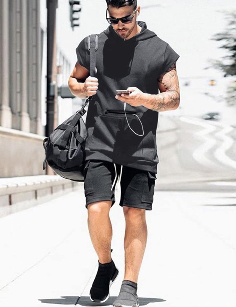 Laad afbeelding in Galerijviewer, 💪 Mouwloze hoodie die beweegt zoals jij – functioneel, stijlvol en perfect voor elke workout 💥 - happygetfit.com
