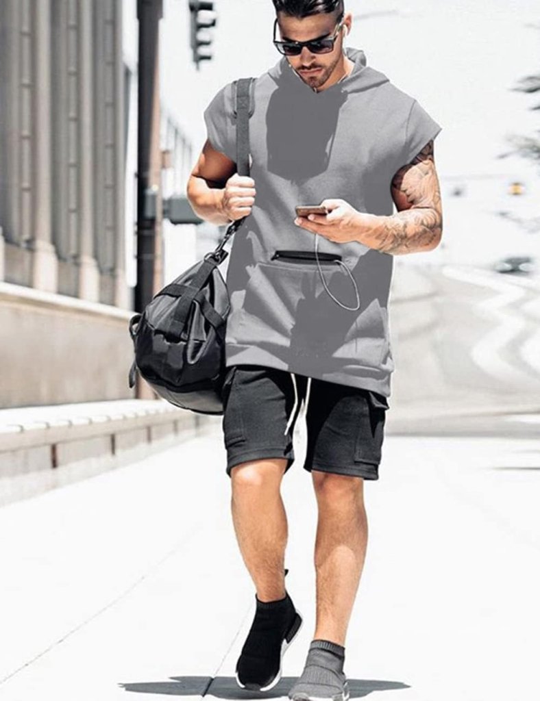 Laad afbeelding in Galerijviewer, 💪 Mouwloze hoodie die beweegt zoals jij – functioneel, stijlvol en perfect voor elke workout 💥 - happygetfit.com
