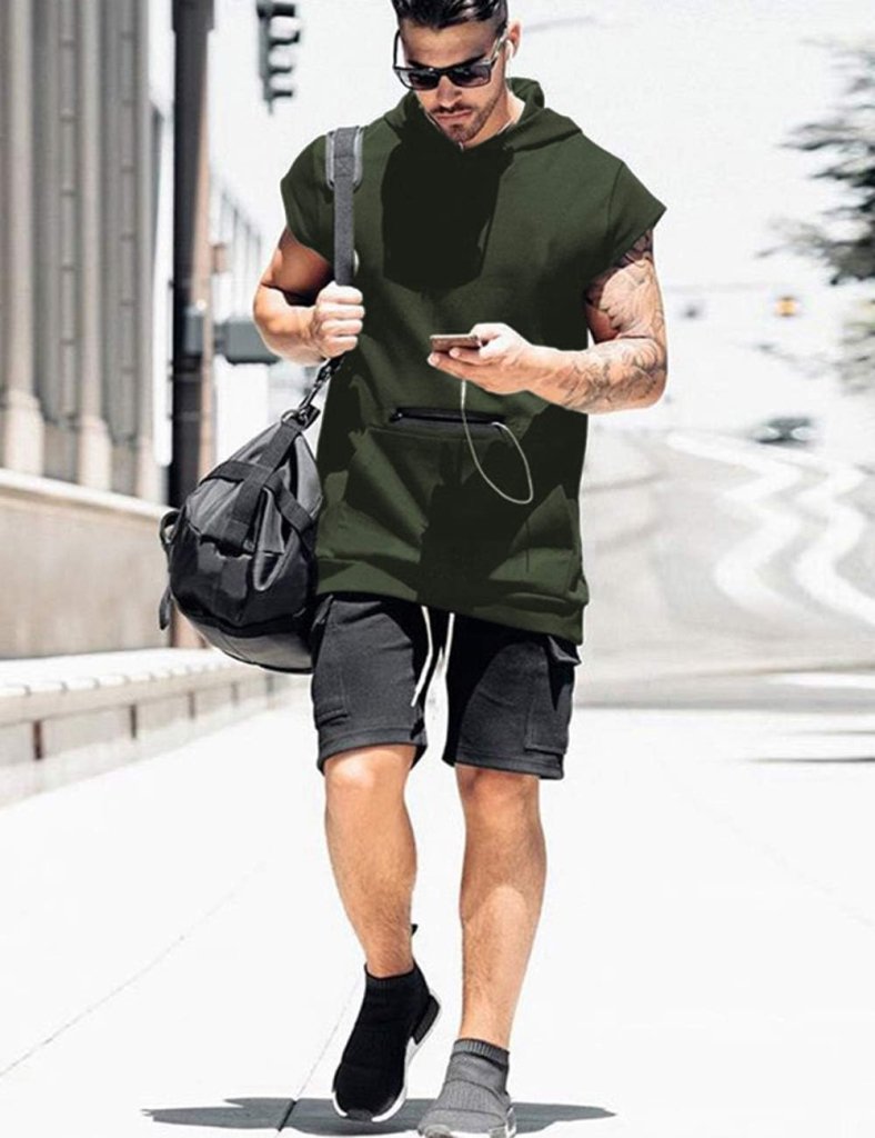 Laad afbeelding in Galerijviewer, 💪 Mouwloze hoodie die beweegt zoals jij – functioneel, stijlvol en perfect voor elke workout 💥 - happygetfit.com
