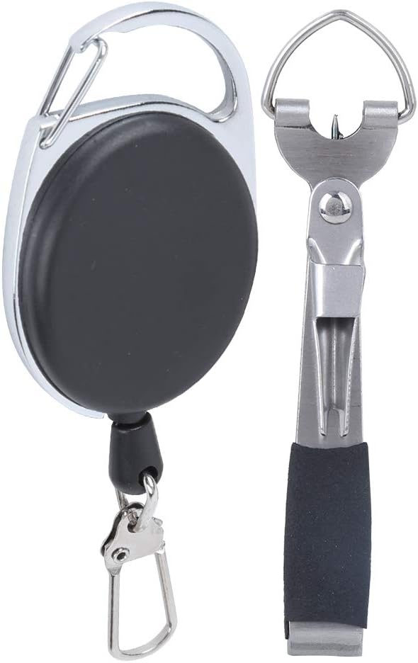 Chargez l'image dans la visionneuse de la galerie, Multifunctioneel visgereedschap met lijnknipper en knopenmaker inclusief intrekbare sleutelhanger – knooptool – vliegvisaccessoires - happygetfit.com
