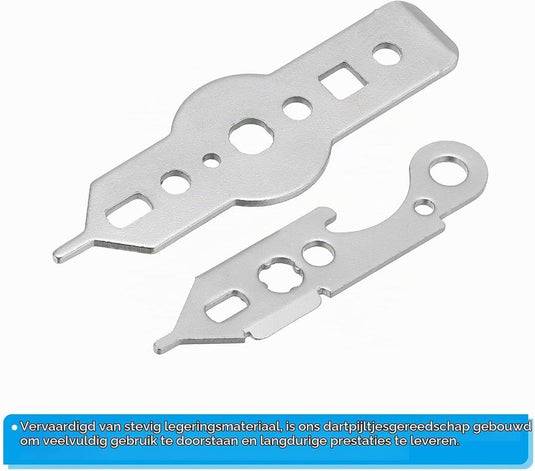Multifunctionele dart wrench tool kit (2 stuks) - Sleutel gereedschap voor dartpijlen - Sleutelhanger accessoire dart shaft & soft tips - happygetfit.com