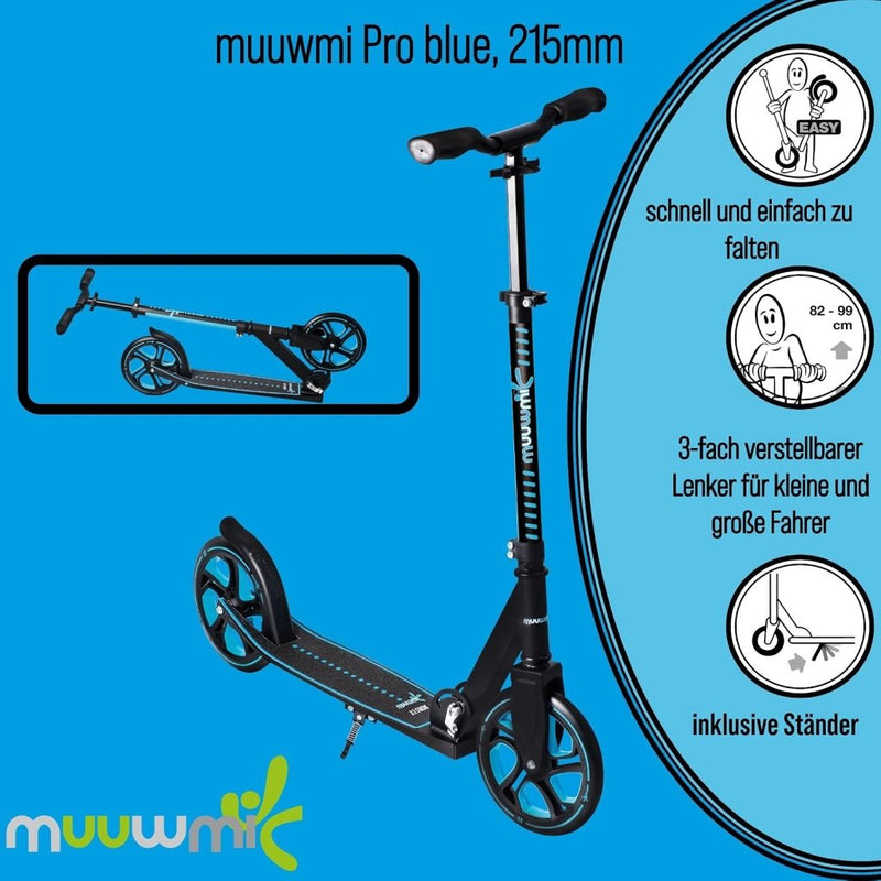 Load image into Gallery viewer, muuwmi Aluminium step Neon – step, 180 mm, ABEC 5, GS-getest, in hoogte verstelbaar, wielen met ledverlichting, groen-zwart - happygetfit.com
