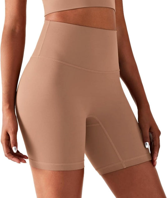 Naadloze dames sportshort high waist stretch - happygetfit.com