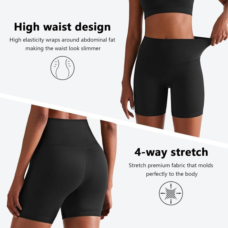 Load image into Gallery viewer, Naadloze dames sportshort high waist stretch - happygetfit.com
