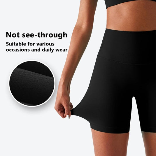Naadloze dames sportshort high waist stretch - happygetfit.com
