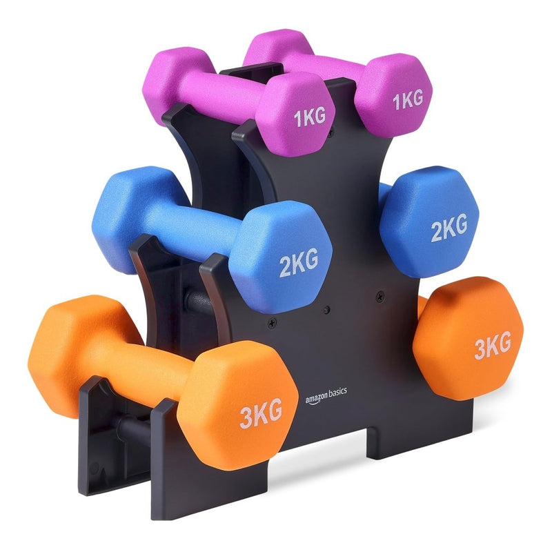 Załaduj obraz do przeglądarki galerii, Neopreen dumbbells met antislip grip – halters – fitness gewichten - happygetfit.com
