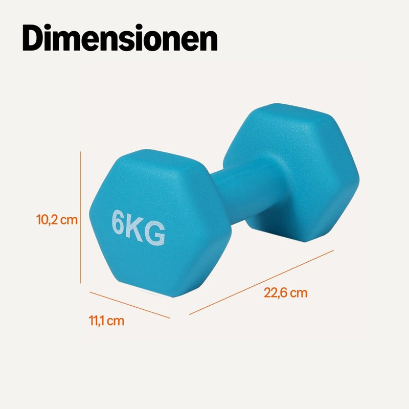 Załaduj obraz do przeglądarki galerii, Neopreen dumbbells met antislip grip – halters – fitness gewichten - happygetfit.com
