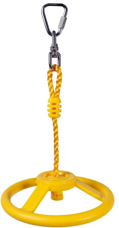 Bild im Galerie-Viewer laden, Ninja klimwiel 26 cm met metalen karabijnhaak voor slackline en hindernisparcours – hangelwiel – klimparcours - happygetfit.com
