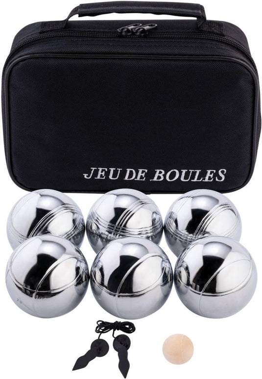 No Label - Jeu De Boules Set Deluxe with Carry Bag - happygetfit.com