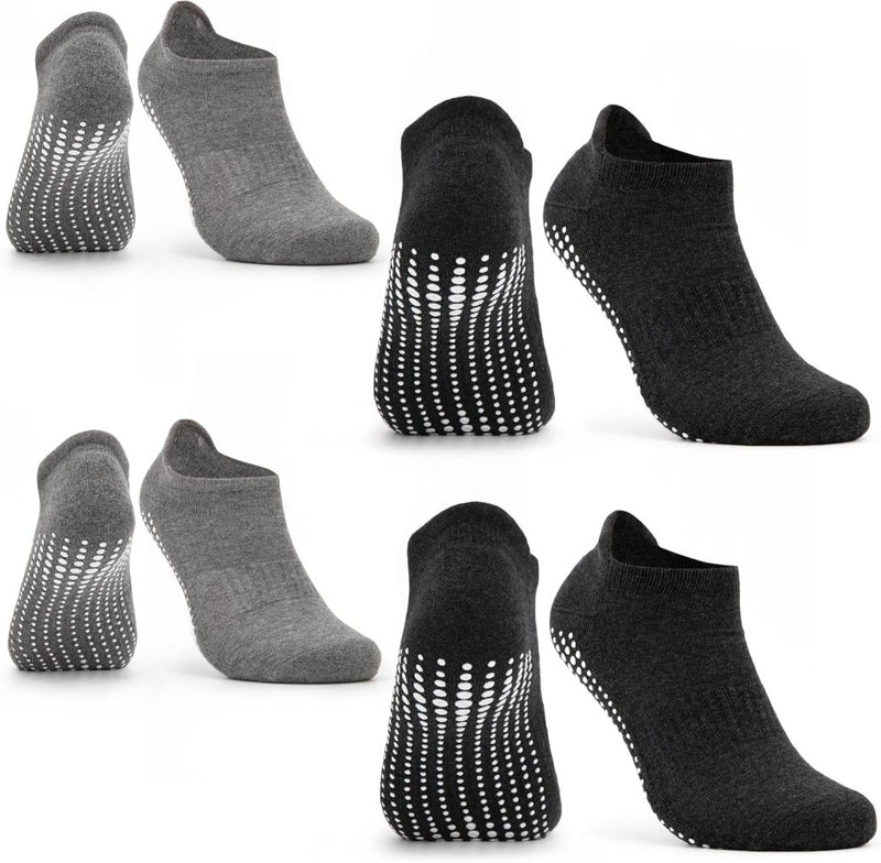 Laad afbeelding in Galerijviewer, Occulto Women Pilates Grip Socks 2-4 Pack (Model: Mady), Yoga Grip Socks - happygetfit.com
