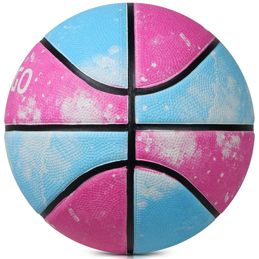 Official Rubber Basketball Outdoor Indoor Mens Basketball Ball Size 3/4/5/6/7 for Kids Youth Teen Boys and Girls Gift Ideas(Without Pump) - happygetfit.com