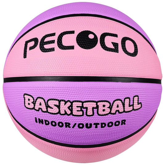 Official Rubber Basketball Outdoor Indoor Mens Basketball Ball Size 3/4/5/6/7 for Kids Youth Teen Boys and Girls Gift Ideas(Without Pump) - happygetfit.com