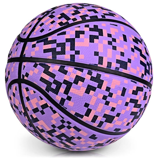 Official Rubber Basketball Outdoor Indoor Mens Basketball Ball Size 3/4/5/6/7 for Kids Youth Teen Boys and Girls Gift Ideas(Without Pump) - happygetfit.com