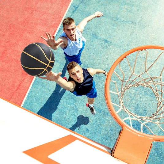 Official Rubber Basketball Outdoor Indoor Mens Basketball Ball Size 3/4/5/6/7 for Kids Youth Teen Boys and Girls Gift Ideas(Without Pump) - happygetfit.com