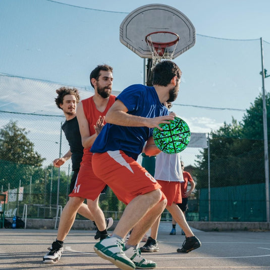 Official Rubber Basketball Outdoor Indoor Mens Basketball Ball Size 3/4/5/6/7 for Kids Youth Teen Boys and Girls Gift Ideas(Without Pump) - happygetfit.com